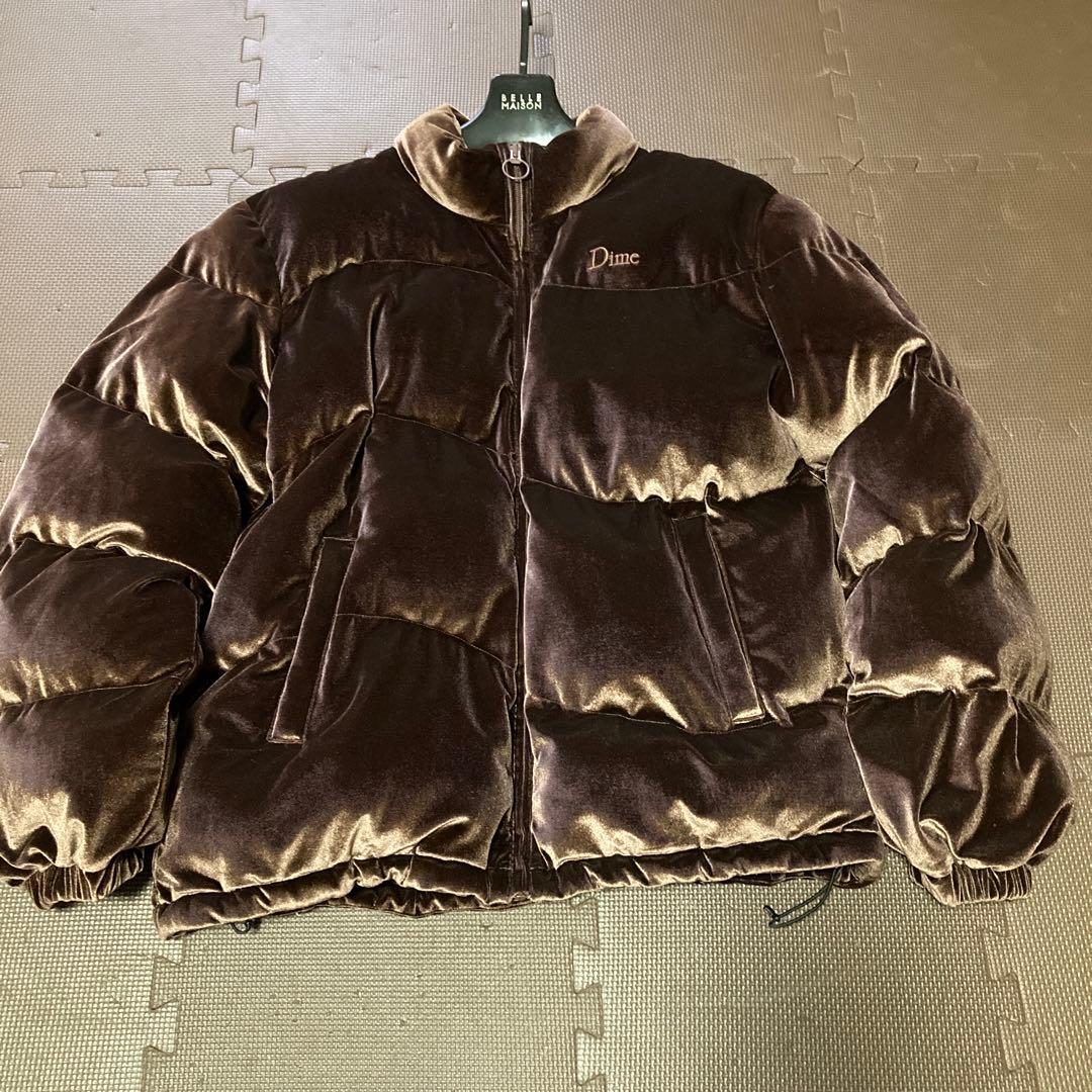 Dime ダウンジャケット L 茶色 - メルカリ
