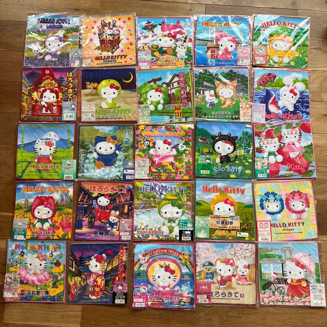 【新品未使用】ご当地キティ　タオル　ハンカチ25枚セット＋1枚おまけ 楽天市場】ご当地キティ プチタオルの通販