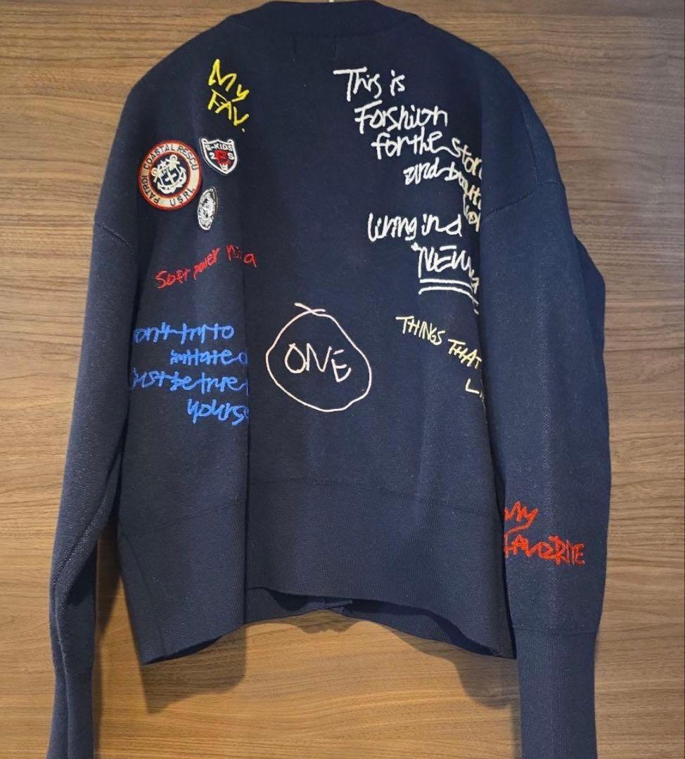 JEANASIS ジーナシス eL＋ おねさん 落書きカーディガン 限定品 - メルカリ