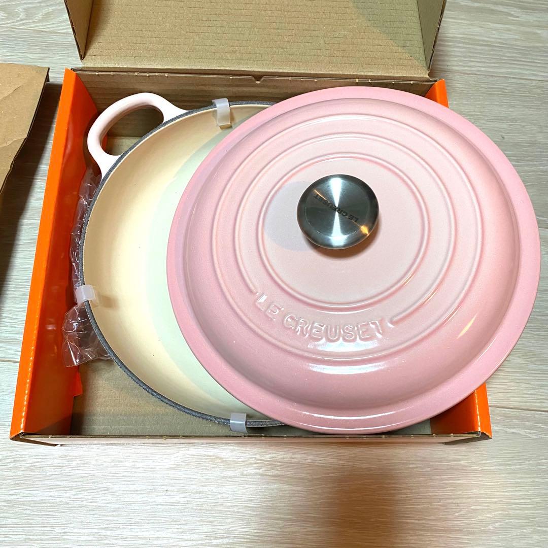 ♡ルクルーゼ ピンク 22cm 両手鍋 - メルカリ