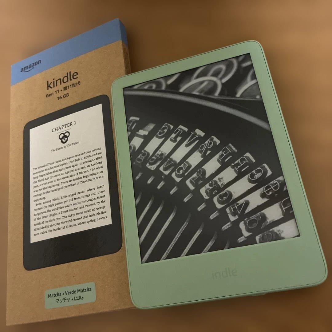 Amazon Kindle 第11世代 16GB 抹茶 2024年発売モデル Kindle (2024年発売)、6インチディスプレイ電子書籍リーダー、16GB