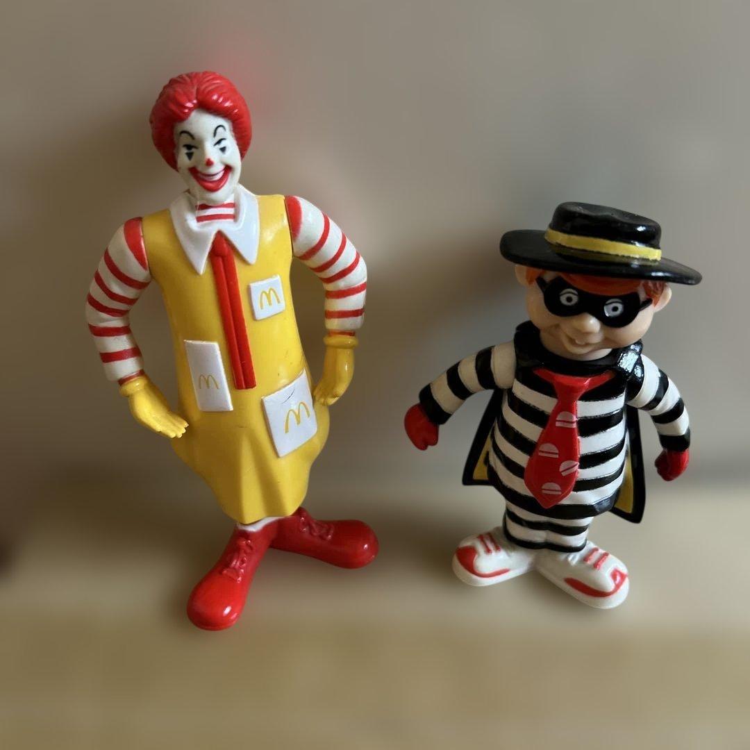 昭和レトロ/ロナルド・マクドナルドとハンバーガラー フィギュア2体セット