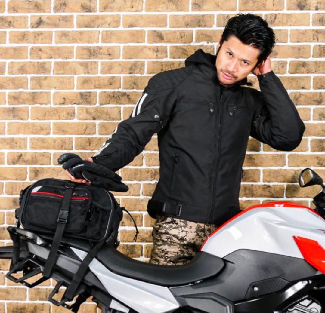 中綿ライナー】【L】KONNE バイク ライダースジャケット メンズ