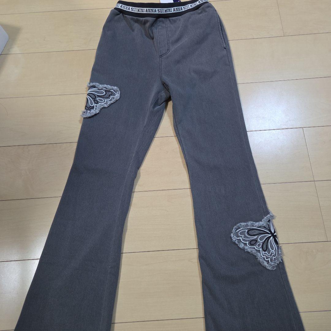 アナスイミニ グレーフレアパンツ 裏起毛 160 - ボトムス・スパッツ