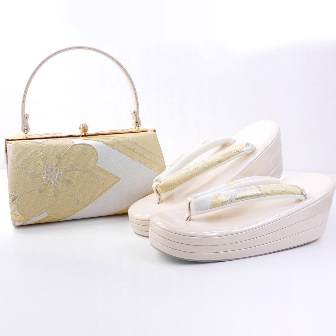 和装 草履バッグセット 振袖 成人式 厚底 ヒール草履 uzouri94-4 草履バッグセット 成人式 振袖 フリーサイズ レディース| きもの館 創美苑