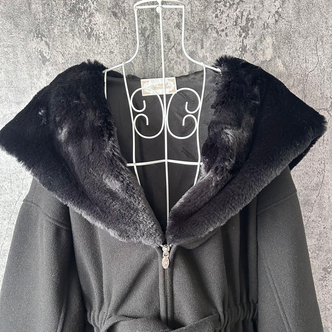 449 美品✨michellMacaron ミシェルマカロン Aラインコート - メルカリ