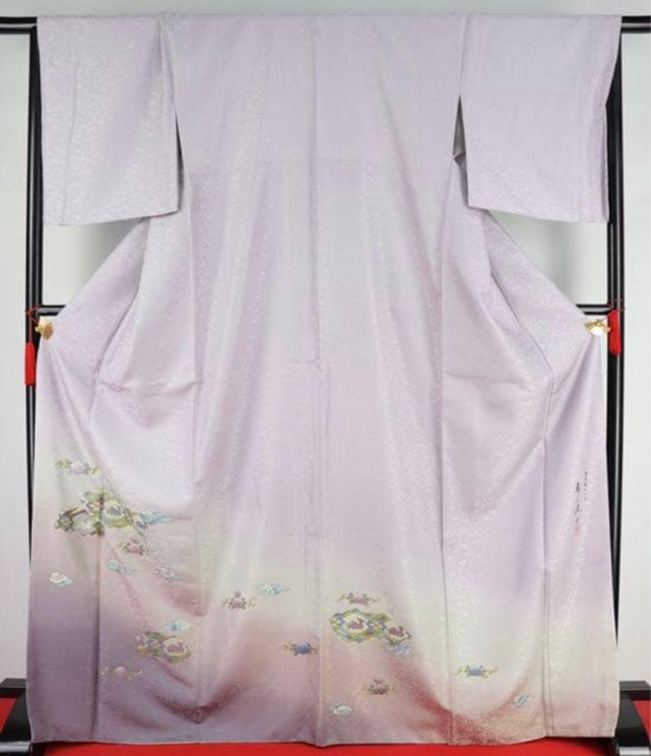 断捨離中！ ☆ 色留袖 薄紫 一つ紋 正絹 裄長め - メルカリ
