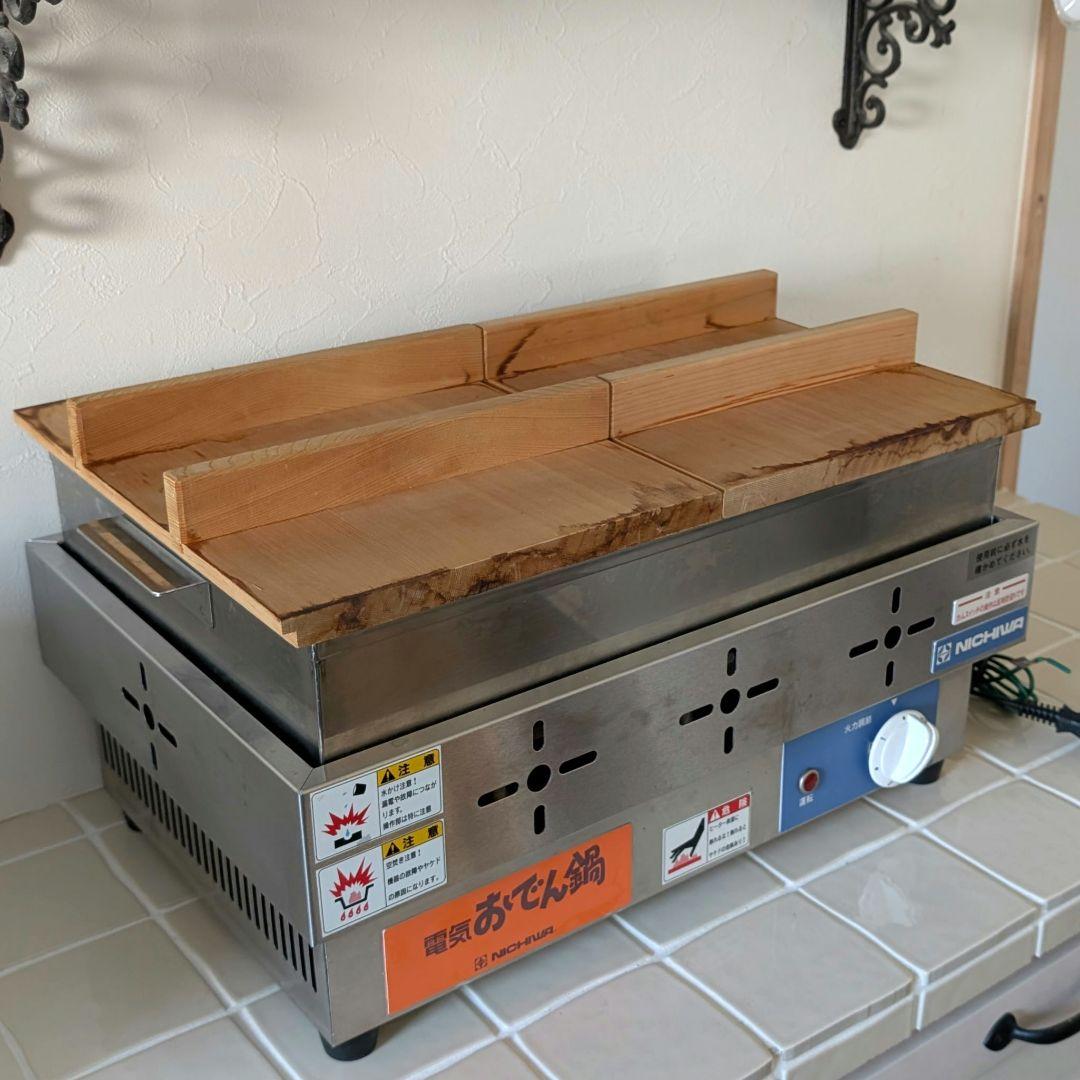 ニチワ 業務用電気おでん鍋 EOK-6 ステンレス製 6仕切り - メルカリ