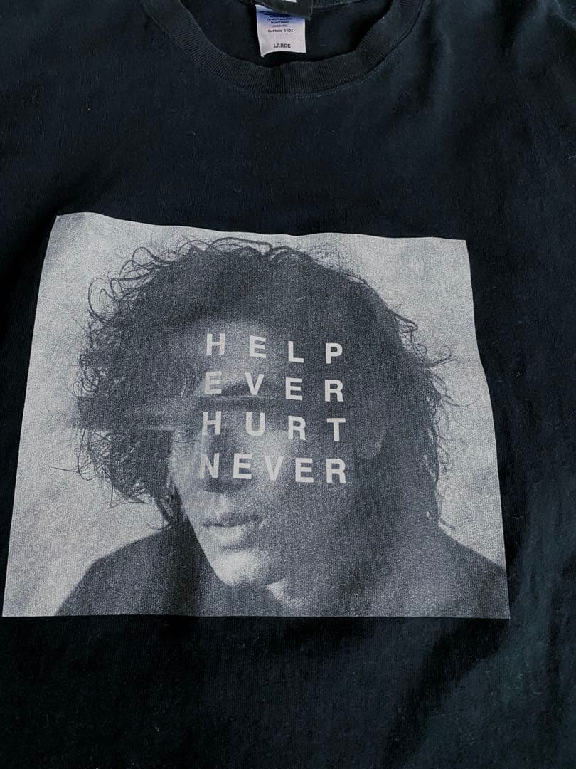 藤井風 Tシャツ HEHN顔Tシャツ Lサイズ HELPEVERHURTNEVR - メルカリ