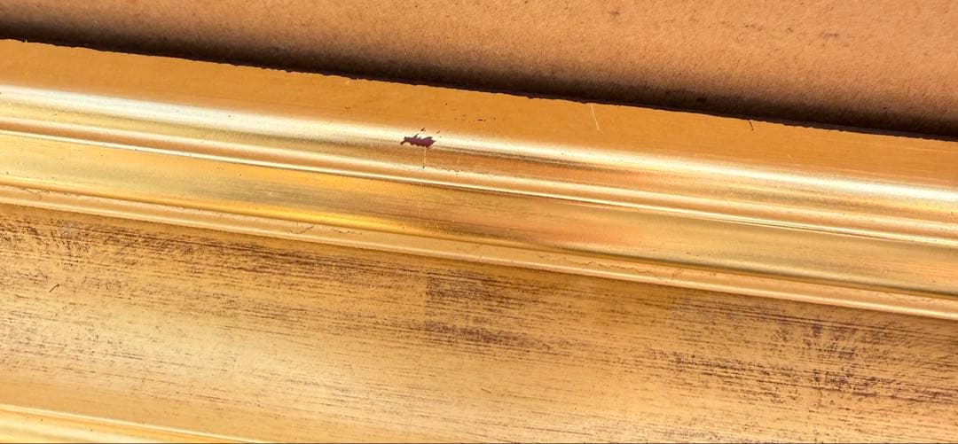 M50サイズ金色の大きな油彩額縁 送料込み1/27 倉庫① ガラス無し供箱