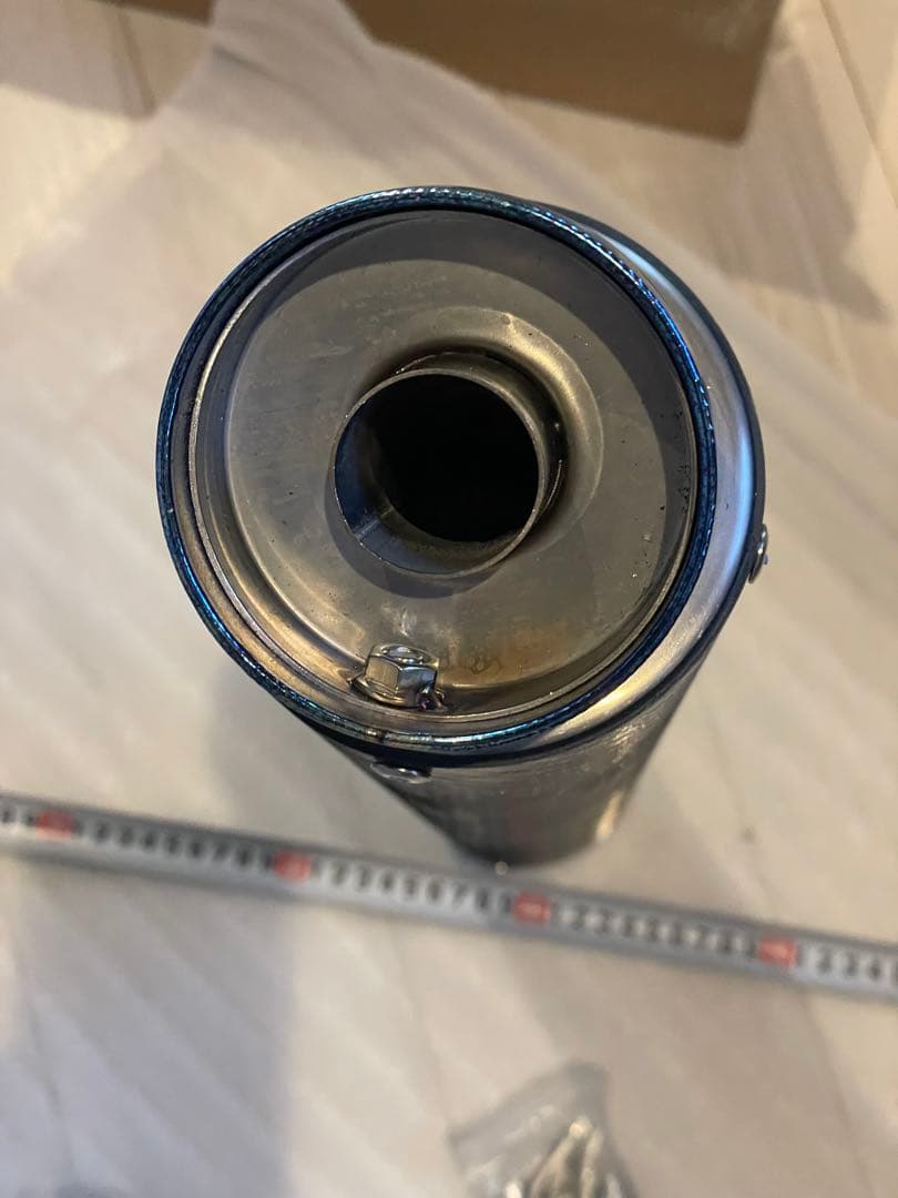 汎用 マフラー　サイレンサー チタン カーボン　未使用　60.5φ おまけ付！