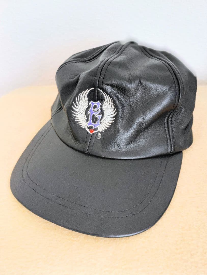 矢沢永吉レザーキャップ 矢沢永吉 E.YAZAWAレザーキャップ - メルカリ