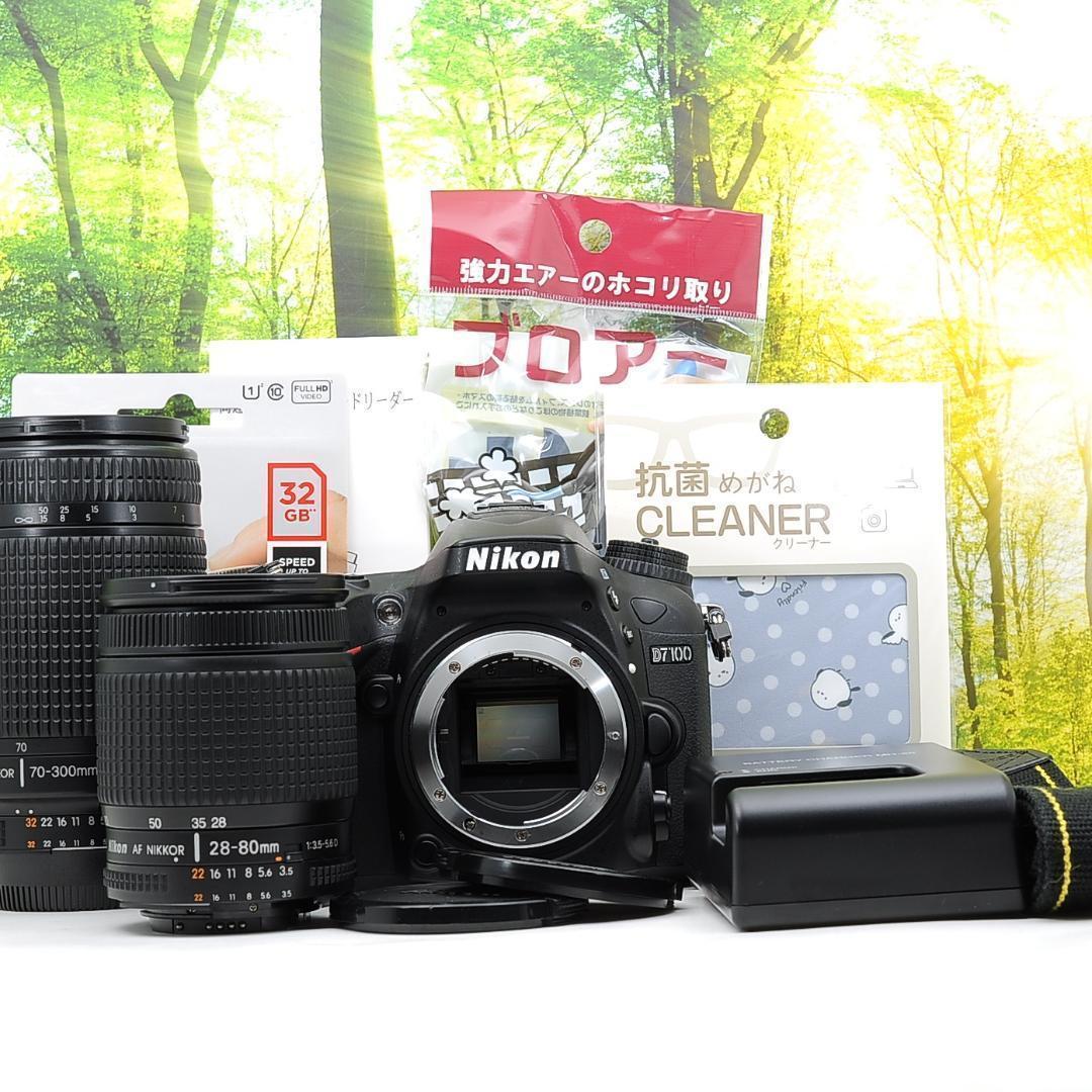 Nikon ニコン D7100❤ダブルレンズ❤スマホ転送❤初心者セット＆高速