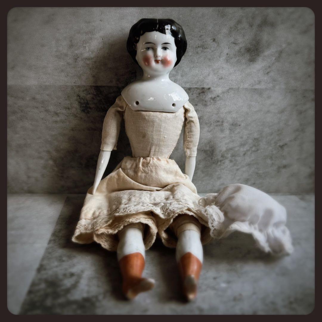 アンティーク チャイナヘッドドール クラシカルスタイル ビ