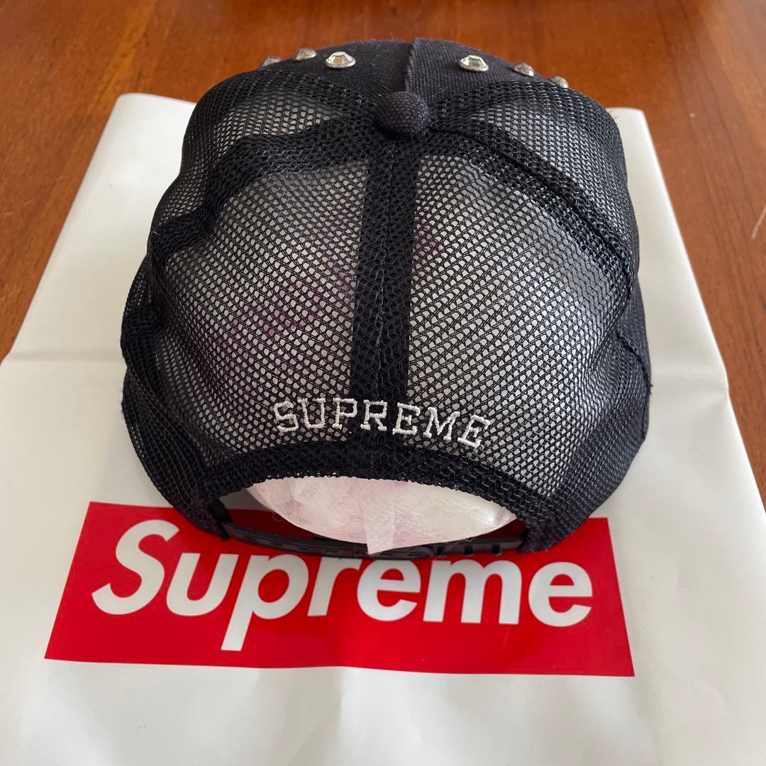 Supreme スタッズ付き ブラックメッシュキャップ - メルカリ
