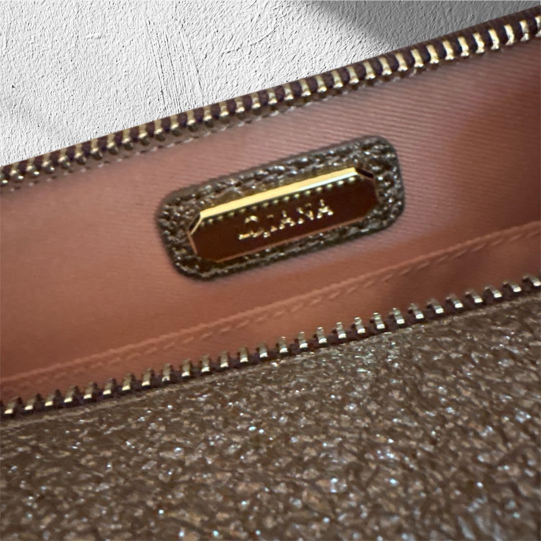 極美品 DIANA グリッター ショルダーバッグ カメラバック チェーン