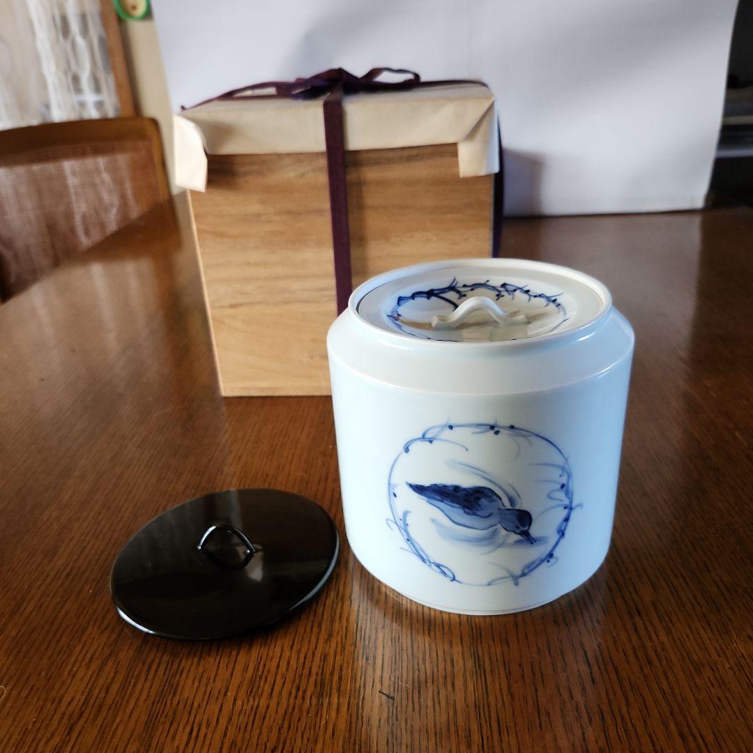 染付 水差し 鳥の絵柄 木箱付きの通販はau PAY マーケット - 輸入雑貨
