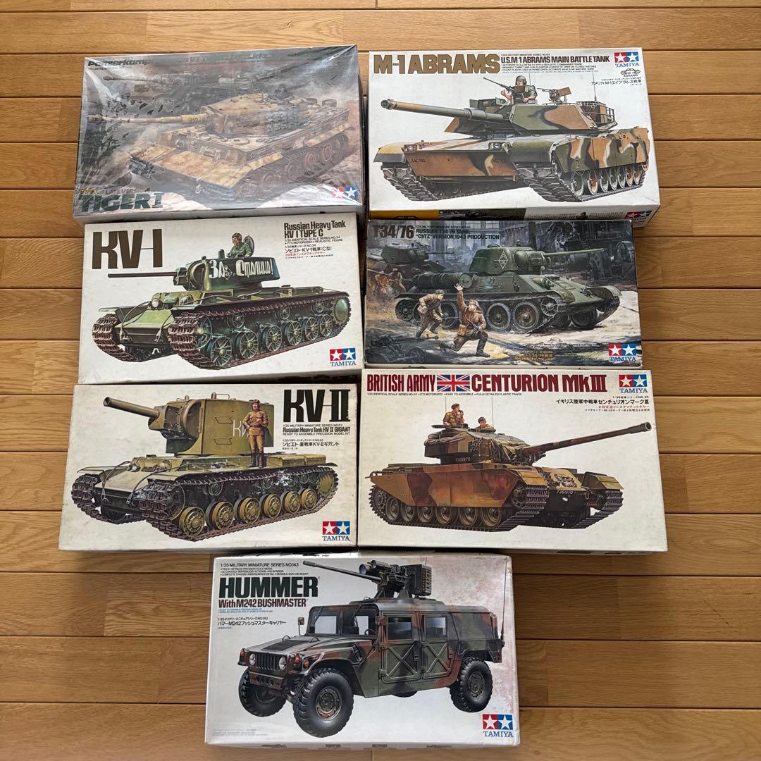 未組立】TAMIYA 戦車プラモデル 7点セット - メルカリ