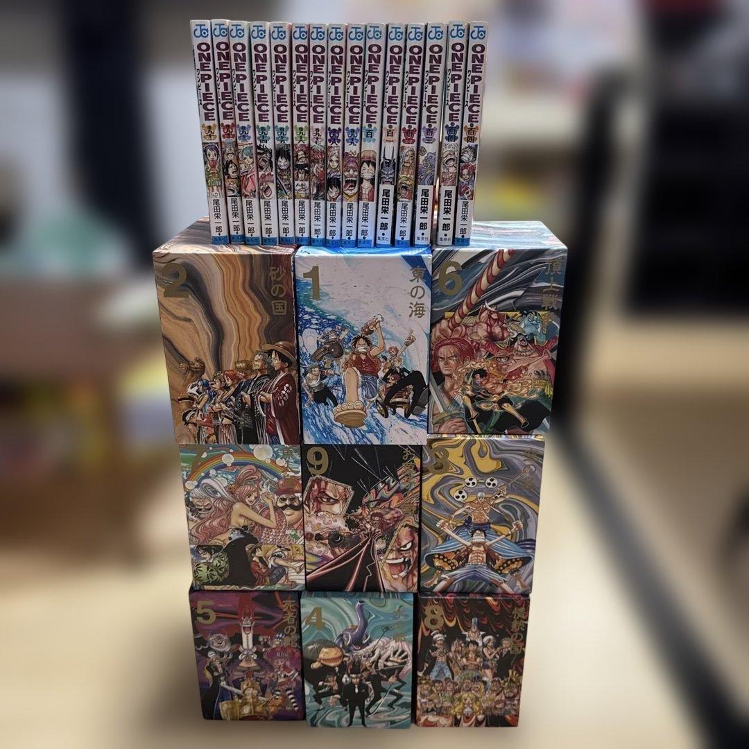 ワンピース 1-104巻　ボックス1〜9＋ワノ国まで(104巻) ONE PIECE -ワンピース- ワノ国編(91-104巻)セット 全巻新品 -の商品