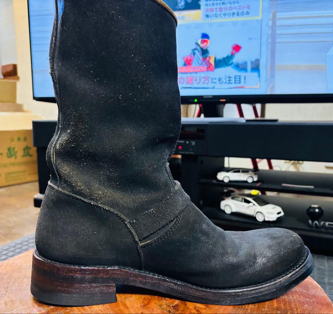 STRUMストラムエンジニア ブーツ RUDY茶1120N BLACKカスタム - メルカリ