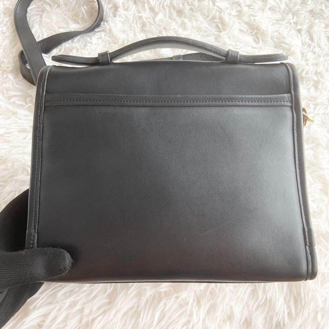 極美品 オールドコーチ コート ショルダーバッグ ターンロック レザー