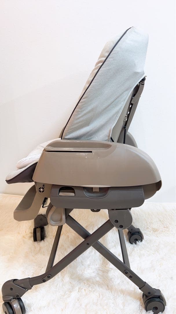 美品 コンビ ネムリラ スウィングベッド＆チェア ハイローチェア 手動