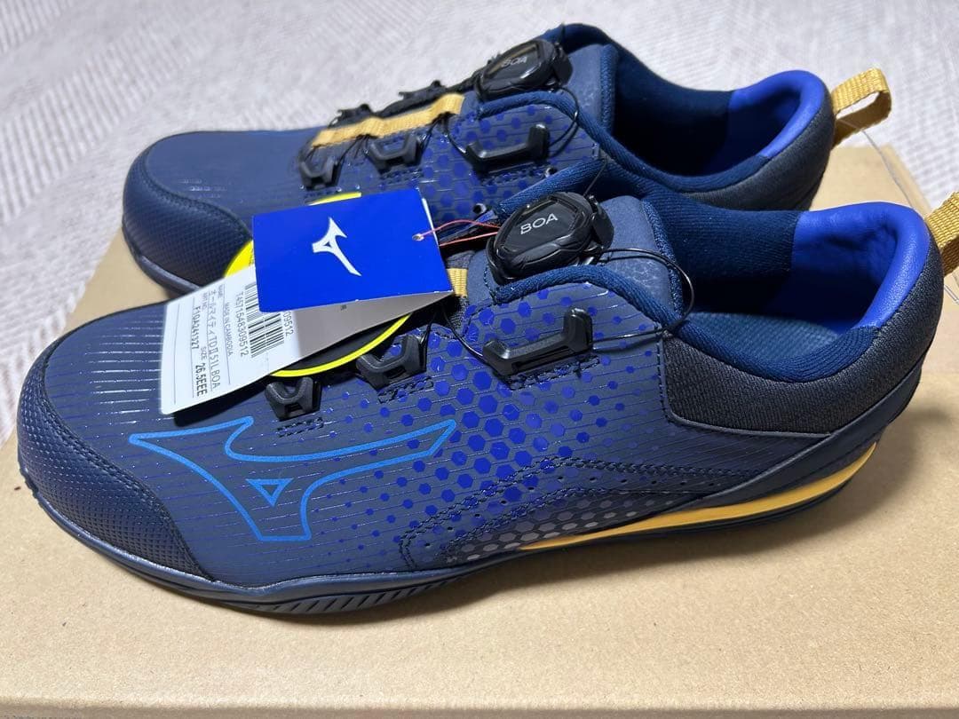 新品　未使用　Mizuno BOA安全靴 ネイビー　26.5cm