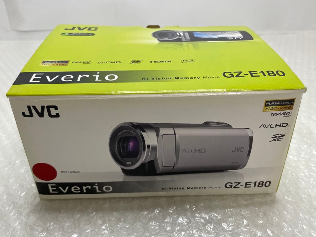 【動作確認済】JVC Everio GZ-E180本体 SD16GB 付属品多数 Amazon | Everio ハイビジョンメモリームービー GZ-E180-S | ビデオ