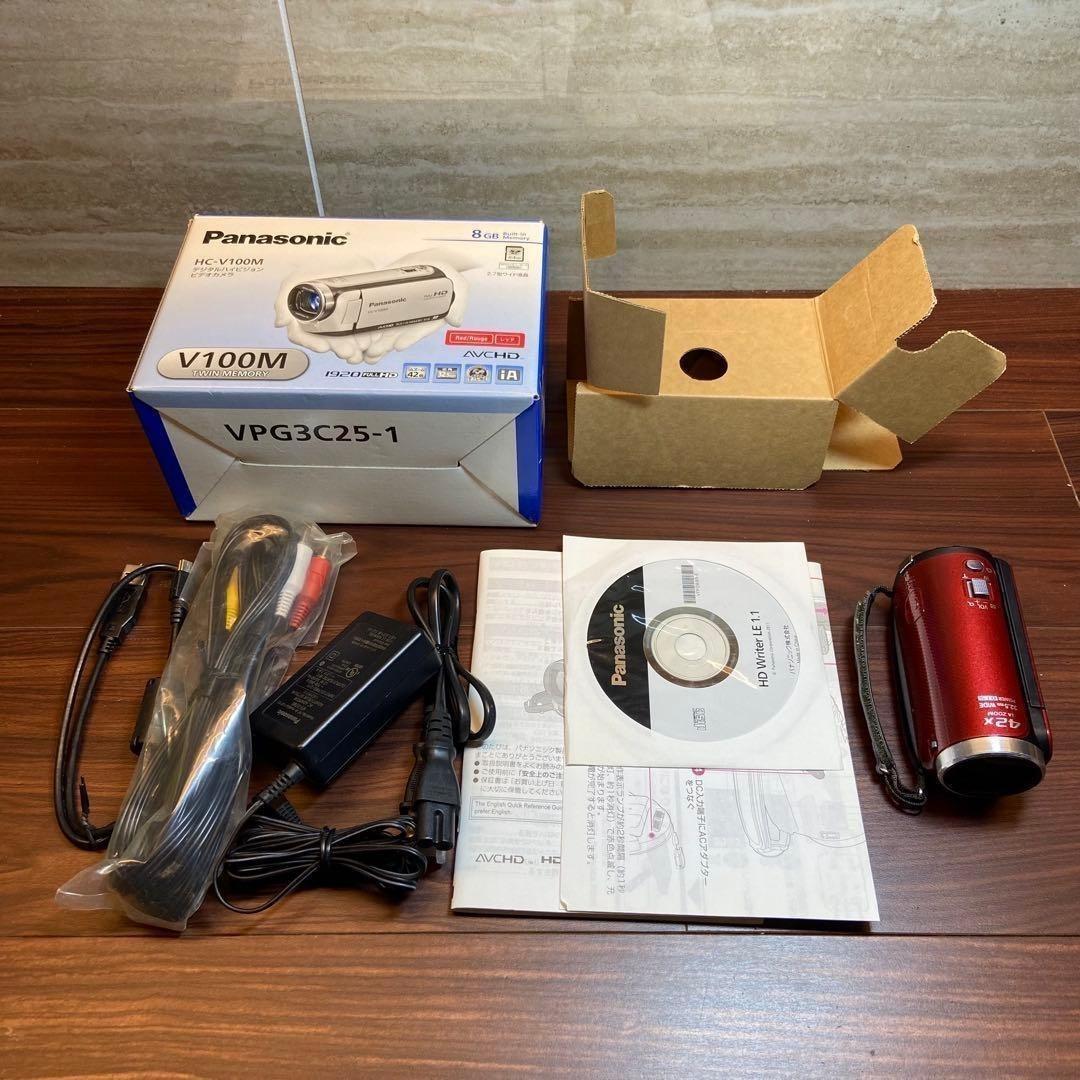 Panasonic HC-V100M ビデオカメラ ほぼ新品 4096 - ビデオカメラ卸売り