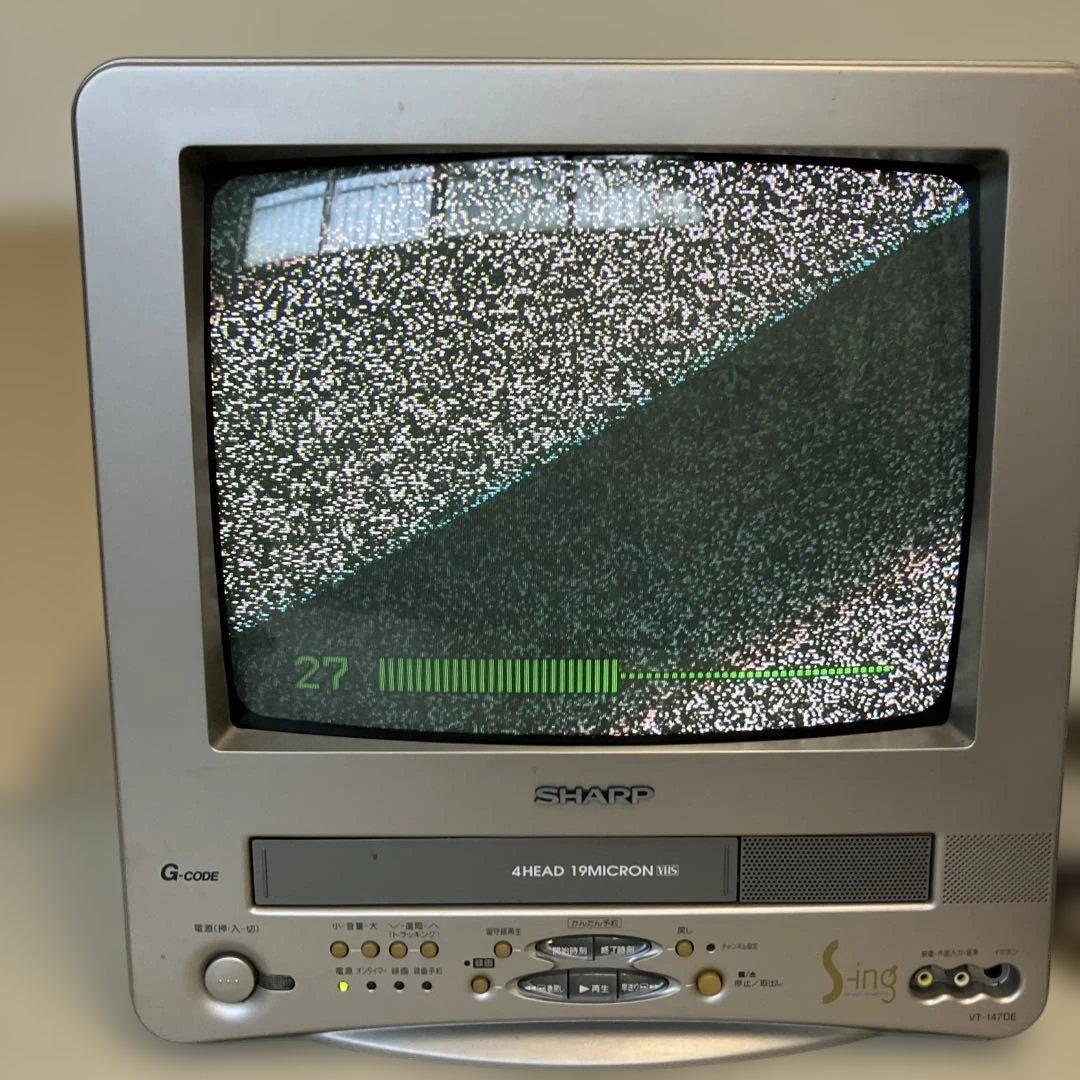 SHARP テレビデオ VT-147DE - メルカリ