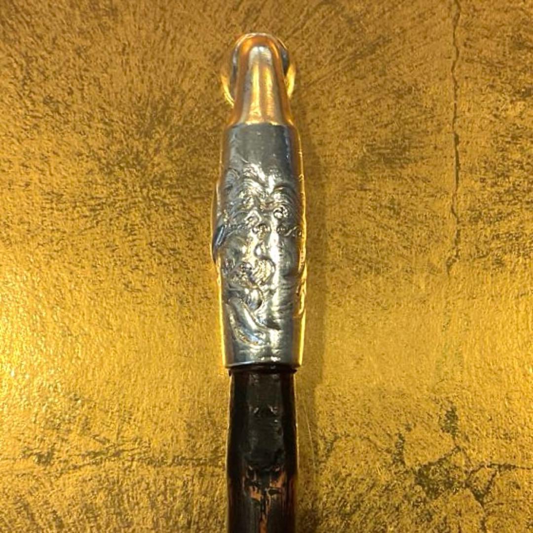 平家物語 武者図 松流軒政輝 銀刻印 煙管 キセル