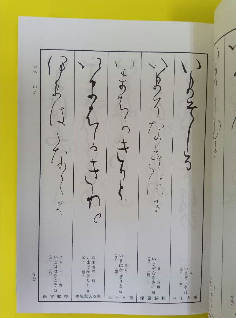 【3冊セット】かな連綿字典　高野切第一・二・三種系　雄山閣　※函イタミ。中は良好