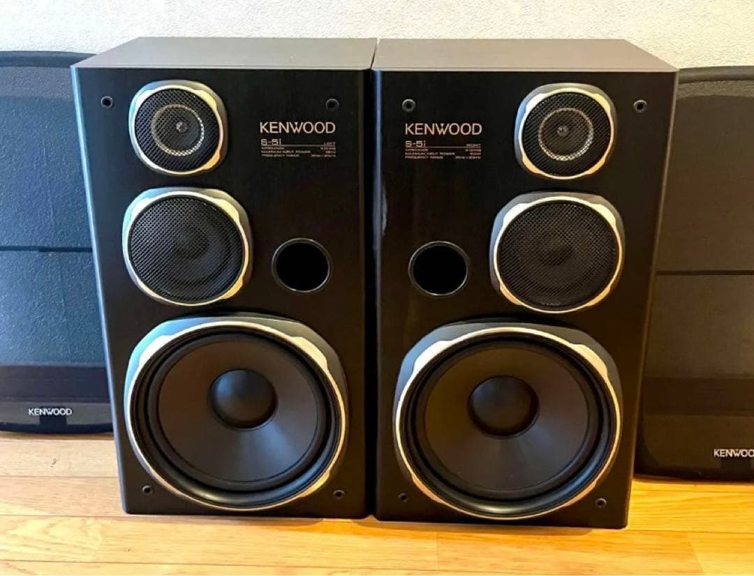 KENWOOD ケンウッド・S-5i 木製スピーカー 左右2個 3WAY - メルカリ