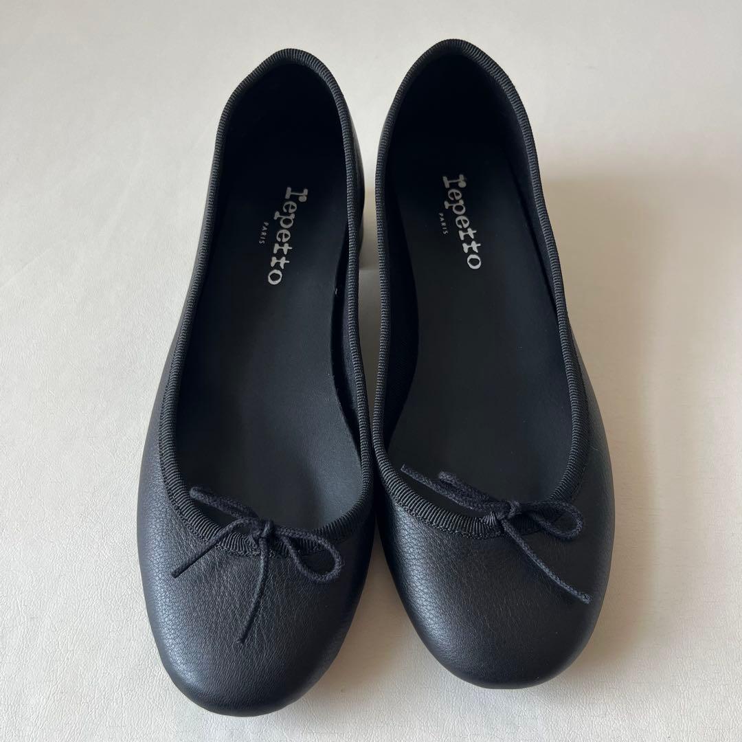 極美品】レペット カミーユ バレエシューズ ブラック 35.5 牛革 - メルカリ