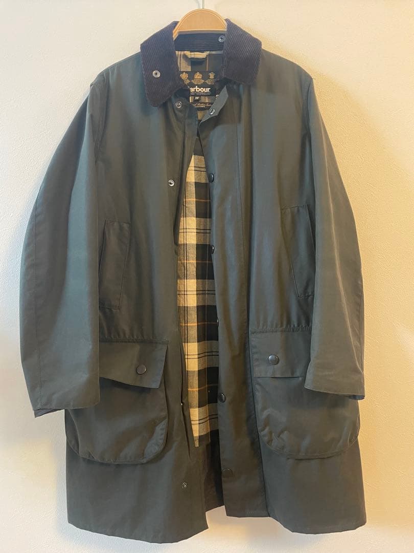期間限定値下げBarbour バブアー SL BORDER 36 セージ Barbour BORDER SL 36 バブアー ボーダー 英国製 セージ グリーン
