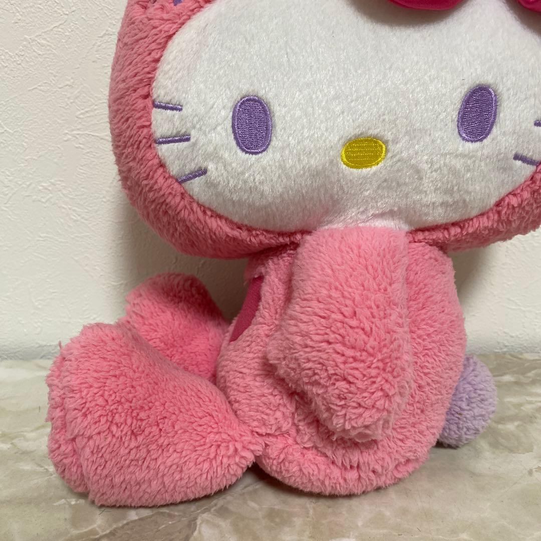 平成レトロ ハローキティ カラフルバニー ぬいぐるみ ピンク 2010 m2