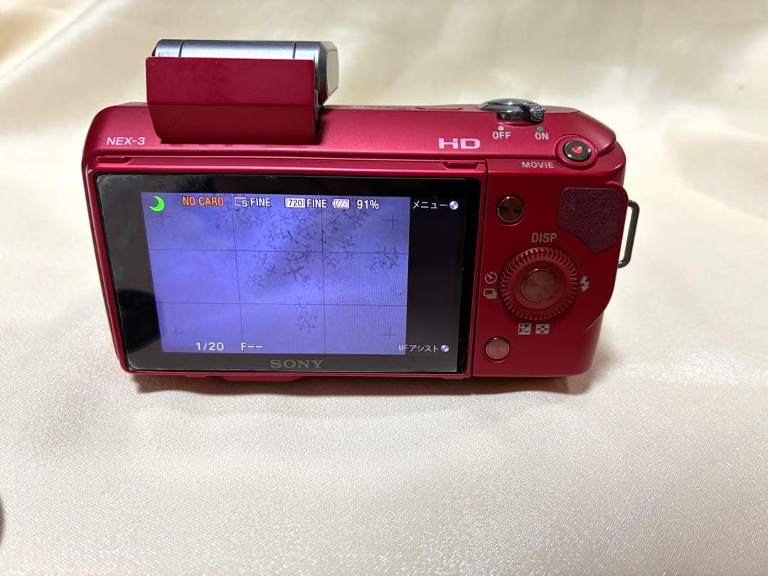 ジャンク品】SONY NEX-3 ミラーレスカメラ レッド 本体 - メルカリ