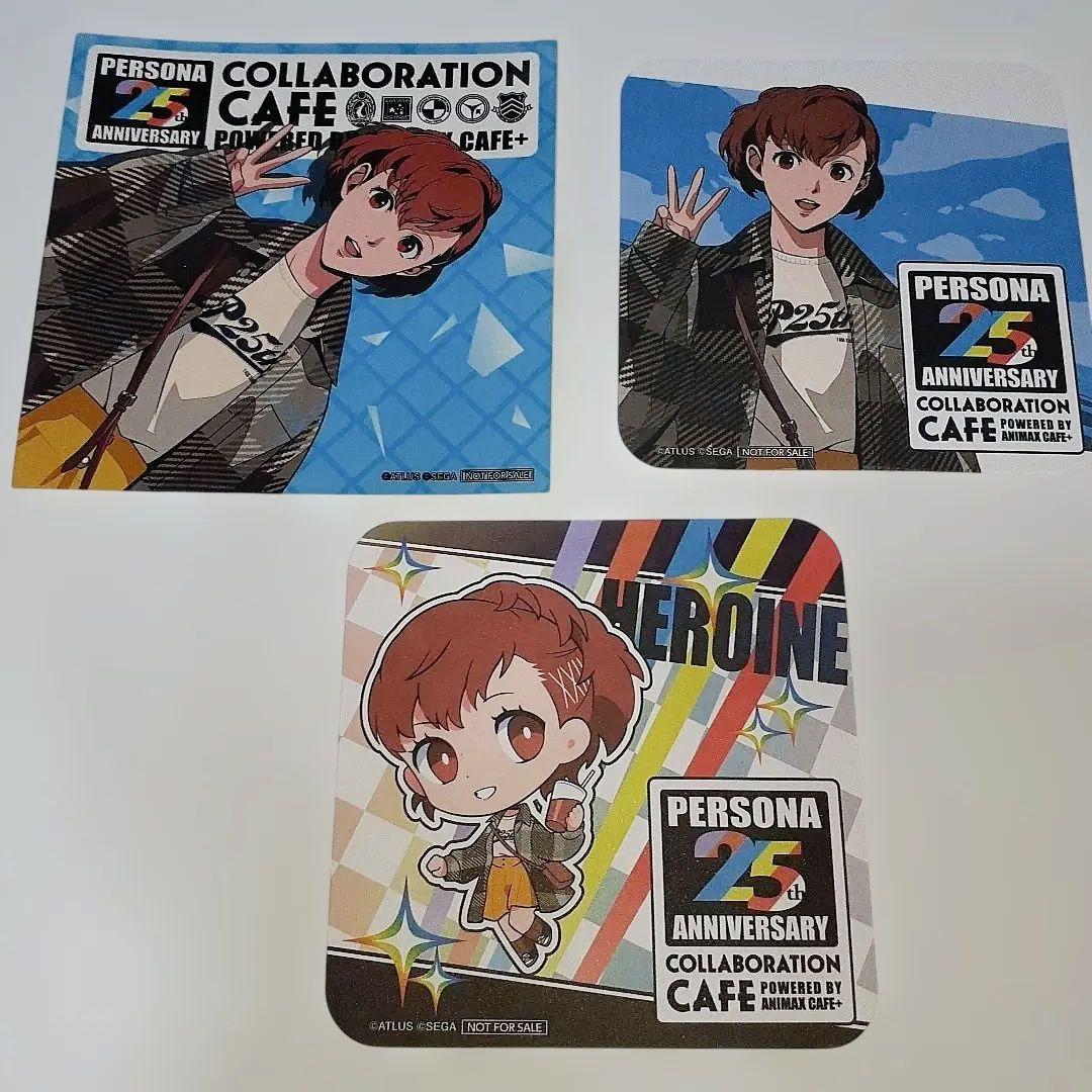 ペルソナ3 ハム子 25th コースター ステッカー 主人公 スイパラ - メルカリ