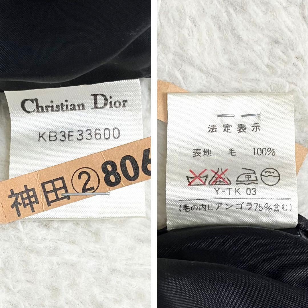 クリスチャンディオール アンゴラ ピーコート ダブルブレスト L 金