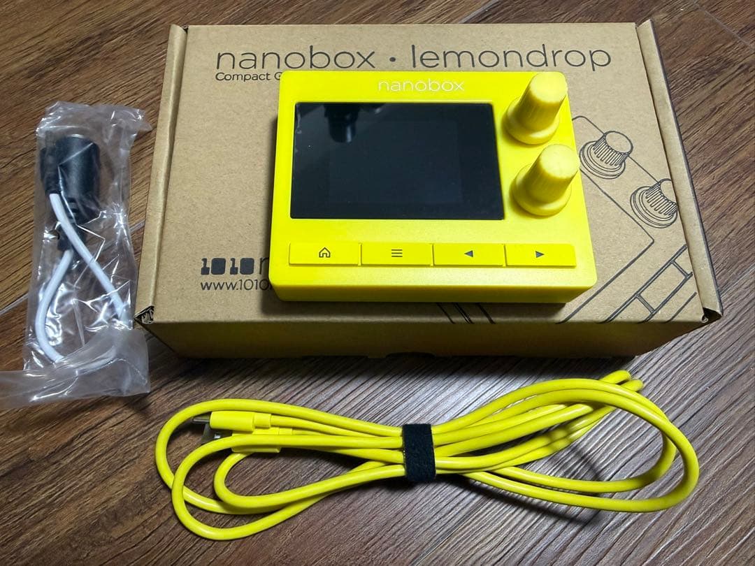 1010music nanobox lemondrop Decksaver付 ポップなデザインのマイクロ・シンセサイザー、1010music「nanobox」が