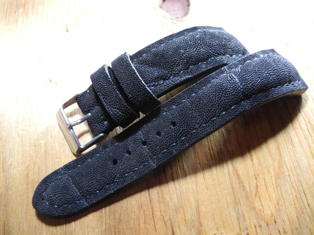 時計ベルト／エレファント／ブラック／24-20/ML