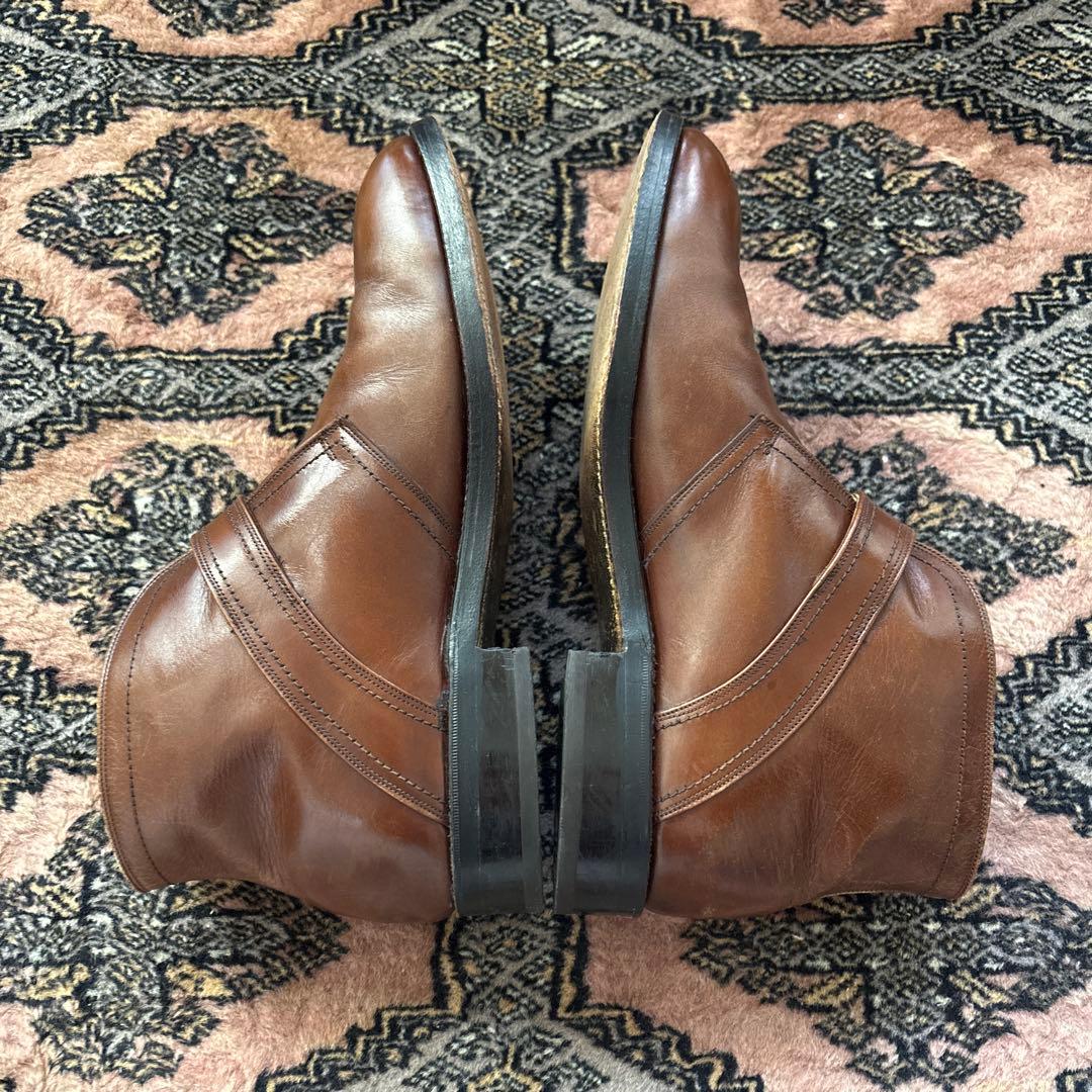 70s FLORSHEIM シングルモンクブーツ ブラウン - メルカリ