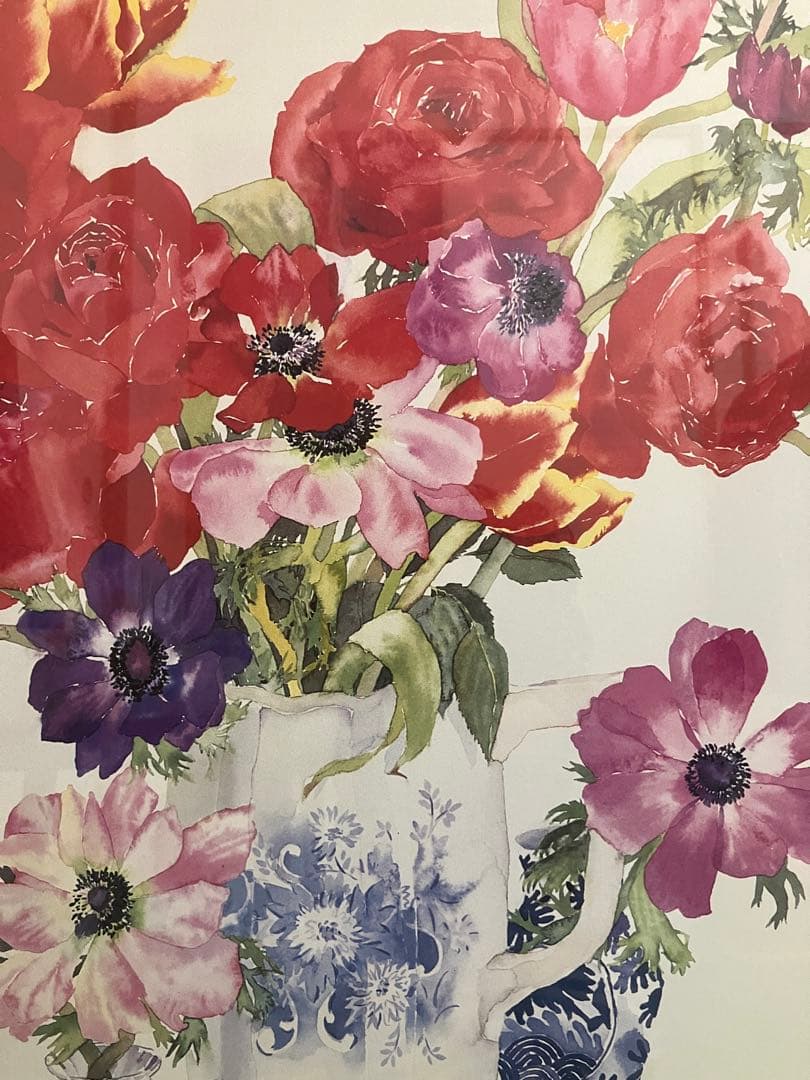 メアリーウディン 花 水彩画 額装 | 激安通販のイーサプライ