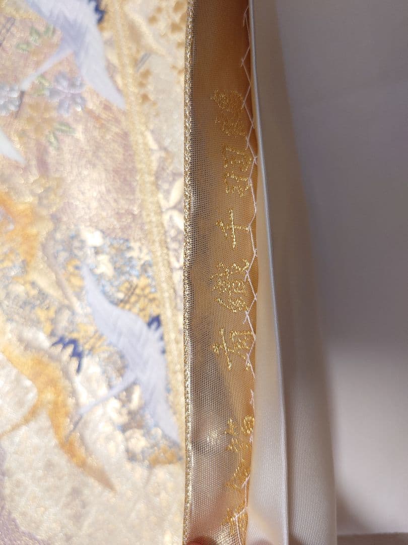 ○高級 袋帯 千羽鶴 フォーマル 正絹 鶴柄 入学式 卒業式 振袖