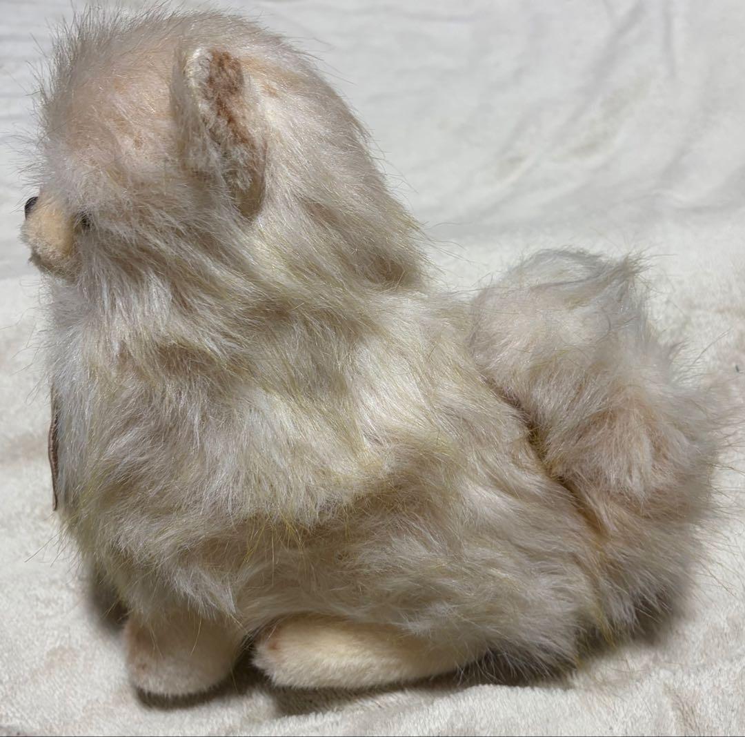 犬 三英 スピッツ ポメラニアン ぬいぐるみ ベージュ - メルカリ