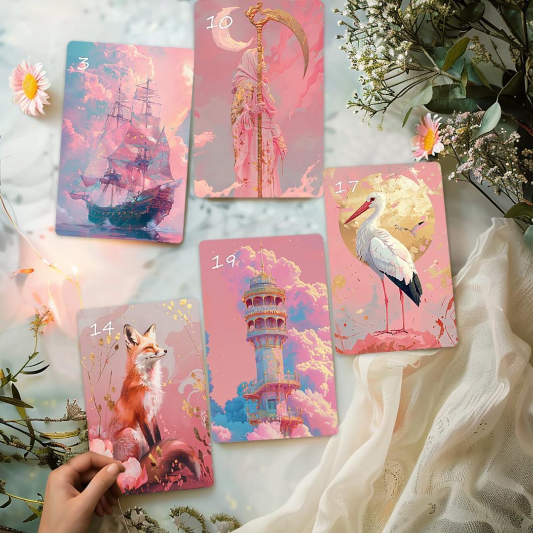 入手困難な海外デッキ✨可愛く美しい夢のような情景を描いた夢想のルノルマンカード