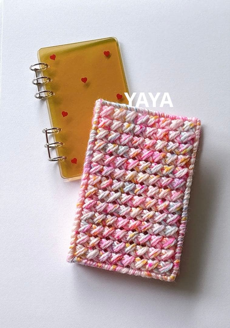 saving challenge レジン バインダーカバー 貯金 A6 毛糸 - その他