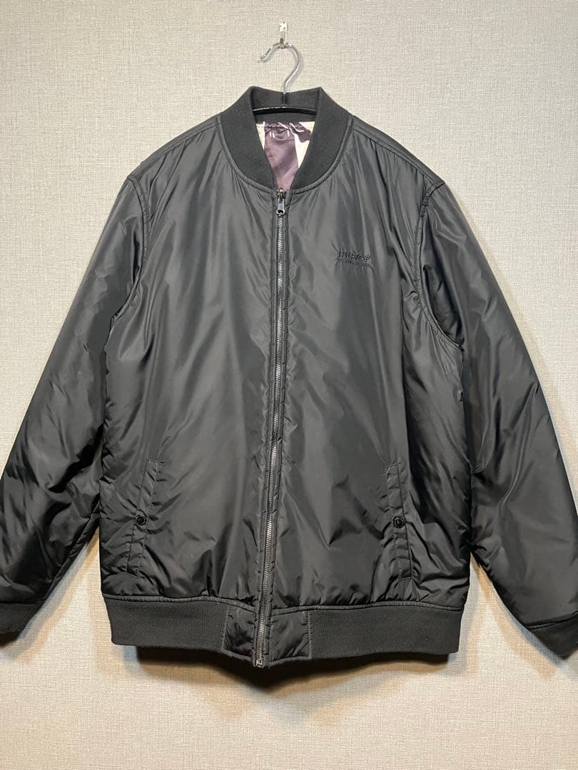 HUF/Cleon bomber jacket リバーシブル ブラック XL - メルカリ