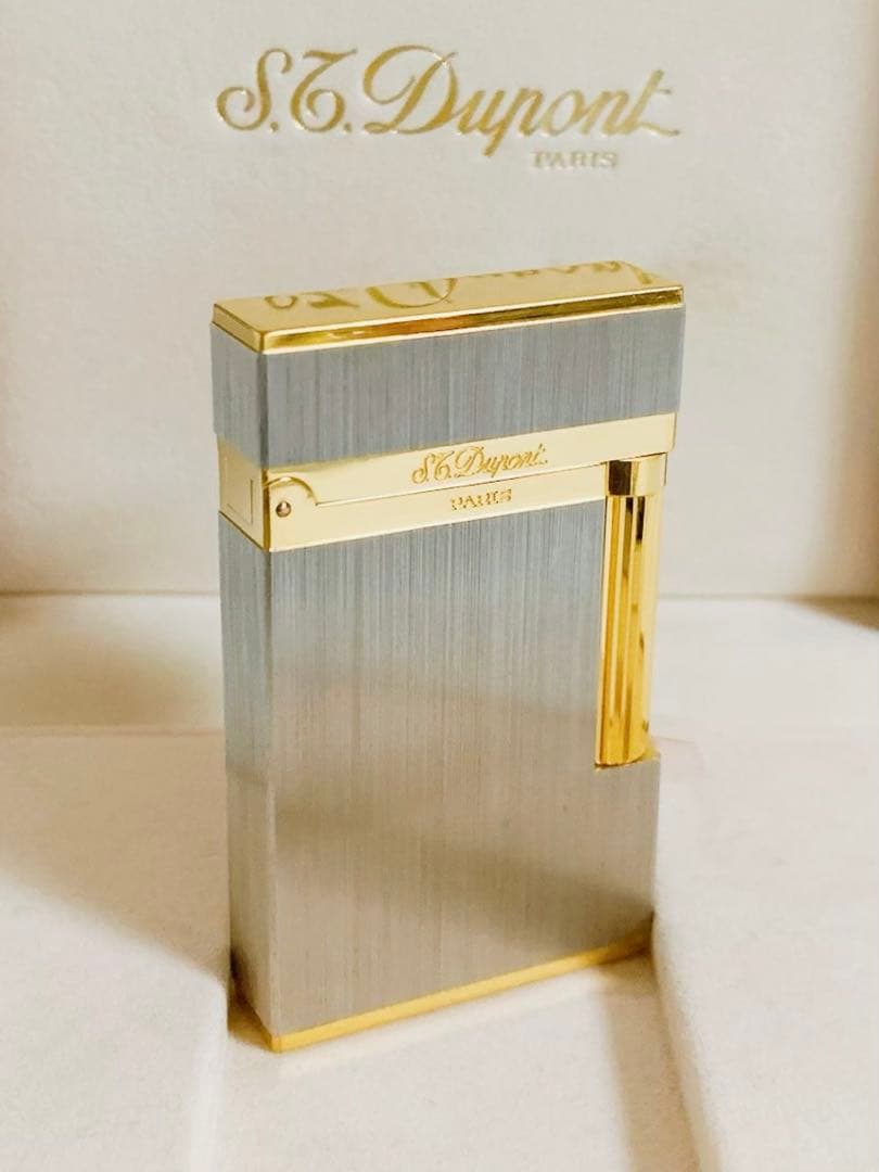 S.T.Dupont デュポン ガスライター ライン2 ヘアライン 16841