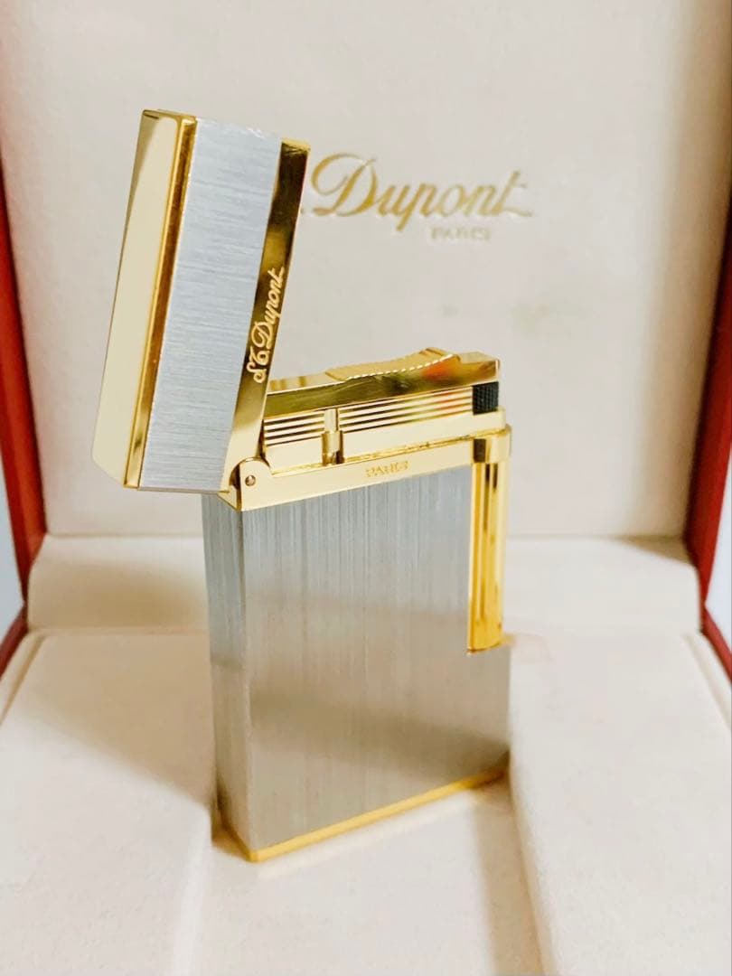 S.T.Dupont デュポン ガスライター ライン2 ヘアライン 16841